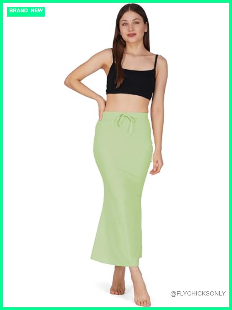 Saree Shapewear Petticoat Mermaid Style Drawstring Elastic Waist Stretchable